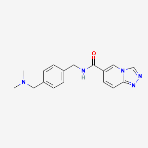 N-(4-((Dimethylamino)methyl)benzyl)-[1,2,4]triazolo[4,3-a]pyridine-6-carboxamide