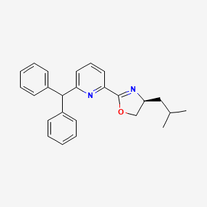 (S)-2-(6-Benzhydrylpyridin-2-yl)-4-isobutyl-4,5-dihydrooxazole