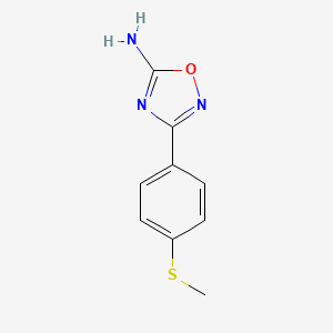 3-(4-(Methylthio)phenyl)-1,2,4-oxadiazol-5-amine