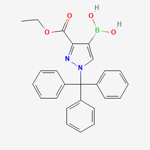 (3-(Ethoxycarbonyl)-1-trityl-1H-pyrazol-4-yl)boronic acid