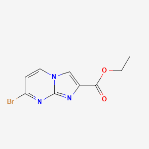 molecular formula C9H8BrN3O2 B8241513 Ethyl 7-bromoimidazo[1,2-a]pyrimidine-2-carboxylate 