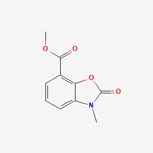 molecular formula C10H9NO4 B8241796 Methyl 3-methyl-2-oxo-1,3-benzoxazole-7-carboxylate 