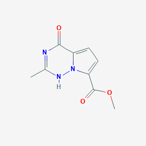 molecular formula C9H9N3O3 B8241895 methyl 2-methyl-4-oxo-1H-pyrrolo[2,1-f][1,2,4]triazine-7-carboxylate 