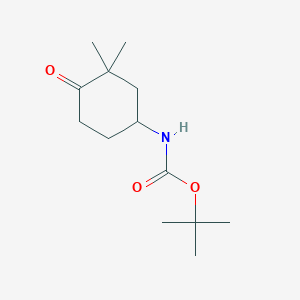 molecular formula C13H23NO3 B8242000 tert-Butyl N-(3,3-dimethyl-4-oxocyclohexyl)carbamate 
