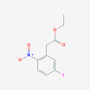 molecular formula C10H10INO4 B8242371 Ethyl 2-(5-iodo-2-nitrophenyl)acetate 