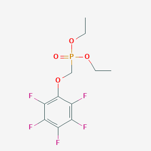 molecular formula C11H12F5O4P B8242389 Pentafluorophenyloxymethyl-phosphonic acid diethyl ester 