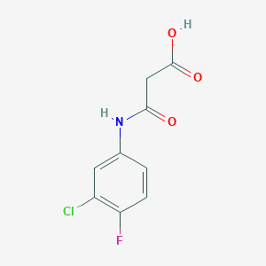 3-[(3-Chloro-4-fluorophenyl)amino]-3-oxopropanoic acid