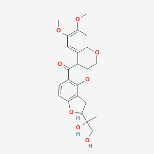 molecular formula C23H24O8 B082425 鱼藤酮，二氢-二羟基- CAS No. 10585-57-6