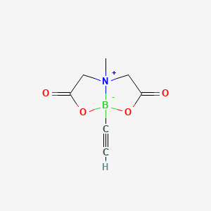 molecular formula C7H8BNO4 B8242569 Ethynylboronic acid MIDA ester 