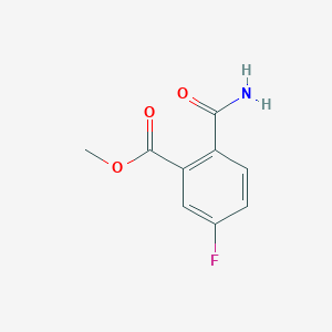 molecular formula C9H8FNO3 B8242587 2-carbamoyl-5-fluorobenzoic acid 