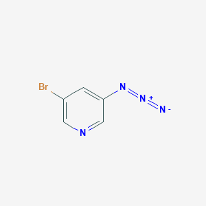 molecular formula C5H3BrN4 B8242621 3-Azido-5-bromopyridine 