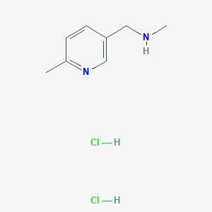 molecular formula C8H14Cl2N2 B8242779 Methyl[(6-methylpyridin-3-yl)methyl]aminedihydrochloride 