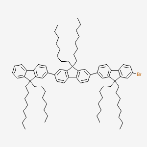 molecular formula C87H121Br B8242818 2-bromo-7-[7-(9,9-dioctylfluoren-2-yl)-9,9-dioctylfluoren-2-yl]-9,9-dioctylfluorene 