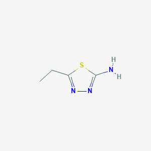 molecular formula C4H7N3S B082430 2-Amino-5-ethyl-1,3,4-thiadiazole CAS No. 14068-53-2