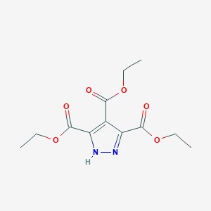 molecular formula C12H16N2O6 B8243016 triethyl 1H-pyrazole-3,4,5-tricarboxylate 