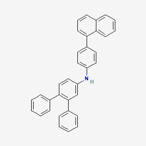 molecular formula C34H25N B8243275 N-(4-naphthalen-1-ylphenyl)-3,4-diphenylaniline 