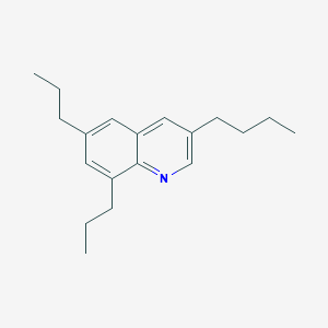 molecular formula C19H27N B082435 3-Butyl-6,8-dipropylquinoline CAS No. 10372-07-3