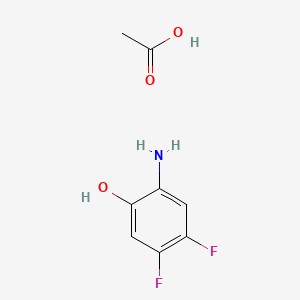 molecular formula C8H9F2NO3 B8243508 2-Amino-4,5-difluorophenol acetate 