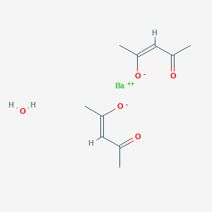 molecular formula C10H14BaO4 B082439 Bis(pentane-2,4-dionato-O,O')barium CAS No. 12084-29-6