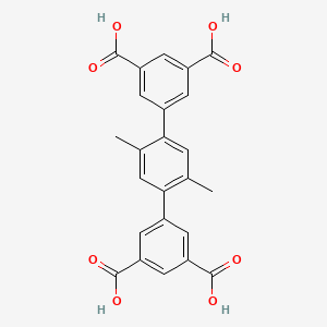 molecular formula C24H18O8 B8243970 5-[4-(3,5-dicarboxyphenyl)-2,5-dimethylphenyl]benzene-1,3-dicarboxylic acid 