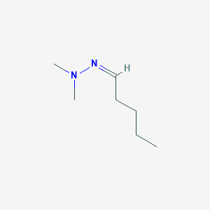 molecular formula C7H16N2 B082440 Dimethylhydrazone valeraldehyde CAS No. 14090-57-4