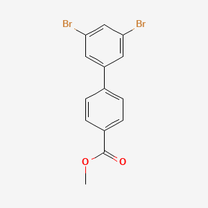 molecular formula C14H10Br2O2 B8244070 Methyl 3',5'-dibromo-[1,1'-biphenyl]-4-carboxylate 