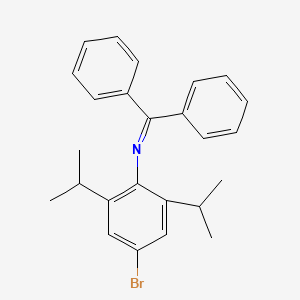 molecular formula C25H26BrN B8244241 N-(4-Bromo-2,6-diisopropylphenyl)-1,1-diphenylmethanimine 
