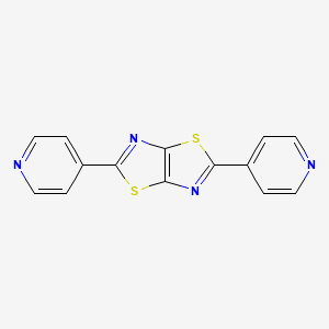 molecular formula C14H8N4S2 B8244249 2,5-Di(pyridin-4-yl)thiazolo[5,4-d]thiazole 