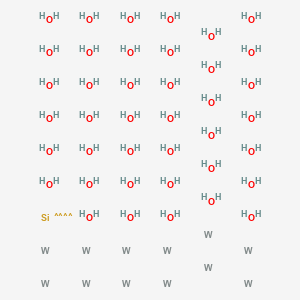 molecular formula H80O40SiW12 B082445 Oxygen; silicon; tungsten CAS No. 12363-31-4