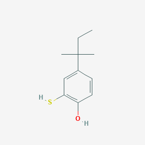 molecular formula C11H16OS B8244616 Phenol, 4-(1,1-dimethylpropyl)-2-mercapto- CAS No. 64096-96-4