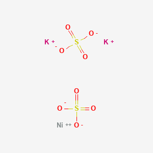 molecular formula K2NiO8S2 B082447 Nickel dipotassium bis(sulphate) CAS No. 13842-46-1