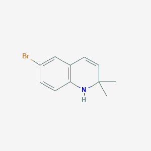 molecular formula C11H12BrN B8244793 6-bromo-2,2-dimethyl-1H-quinoline 