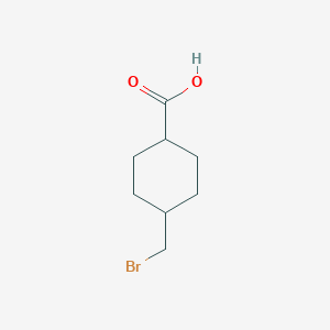 molecular formula C8H13BrO2 B8245077 Trans-4-(bromomethyl)cyclohexanecarboxylic acid 