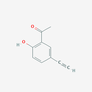 molecular formula C10H8O2 B8245091 1-(5-ETHYNYL-2-HYDROXYPHENYL)ETHANONE 