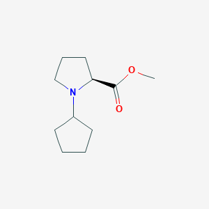 molecular formula C11H19NO2 B8245166 1-Cyclopentyl-L-proline methyl ester 