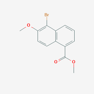 molecular formula C13H11BrO3 B8245561 methyl 5-bromo-6-methoxy-1-naphthoate CAS No. 84532-70-7