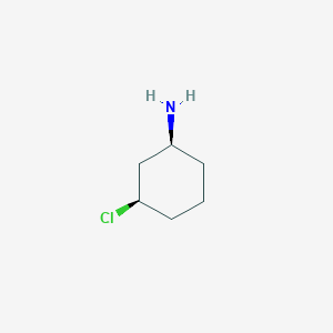 molecular formula C6H12ClN B8245612 (1S,3R)-3-chlorocyclohexan-1-amine 