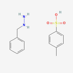 molecular formula C14H18N2O3S B8245981 Benzylhydrazine 4-methylbenzenesulfonate 