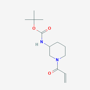 molecular formula C13H22N2O3 B8246020 tert-Butyl (1-acryloylpiperidin-3-yl)carbamate 