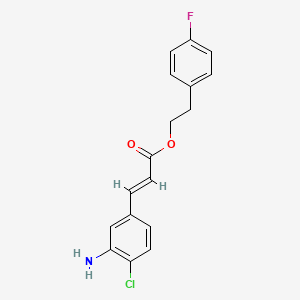 (E)-4-Fluorophenethyl 3-(3-amino-4-chlorophenyl)acrylate
