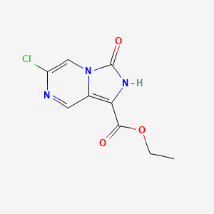 ethyl 6-chloro-3-oxo-2H-imidazo[1,5-a]pyrazine-1-carboxylate