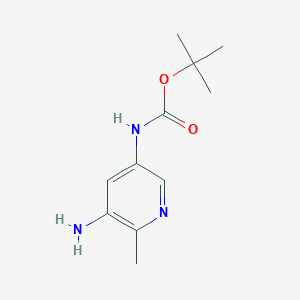 Tert-butyl 5-amino-6-methylpyridin-3-ylcarbamate