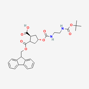 molecular formula C29H34N2O8 B8246086 (2S,4S)-Fmoc-hyp(bom)-OH 