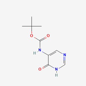 molecular formula C9H13N3O3 B8246111 tert-butyl N-(4-hydroxypyrimidin-5-yl)carbamate 