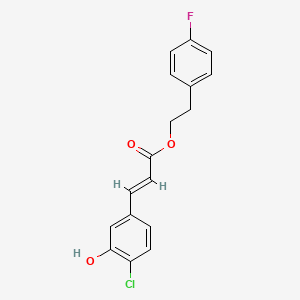 (E)-4-Fluorophenethyl 3-(4-chloro-3-hydroxyphenyl)acrylate