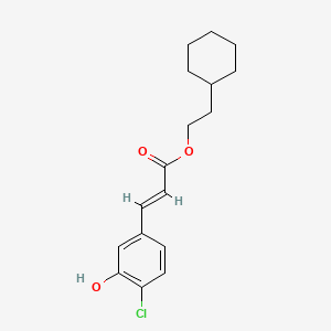 (E)-2-Cyclohexylethyl 3-(4-chloro-3-hydroxyphenyl)acrylate