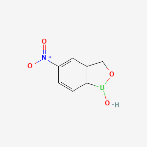molecular formula C7H6BNO4 B8246150 5-nitrobenzo[c][1,2]oxaborol-1(3H)-ol 