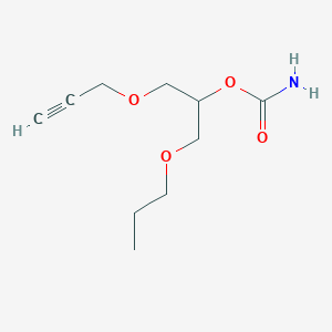 molecular formula C10H17NO4 B082463 (1-Propoxy-3-prop-2-ynoxypropan-2-yl) carbamate CAS No. 14714-99-9