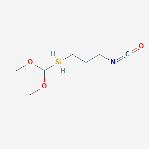 molecular formula C7H15NO3Si B8246527 (dimethoxymethyl)(3-isocyanatopropyl)silane 