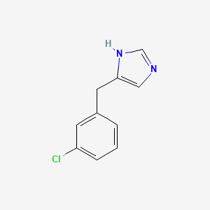 molecular formula C10H9ClN2 B8246793 5-(3-Chlorobenzyl)-1H-imidazole 